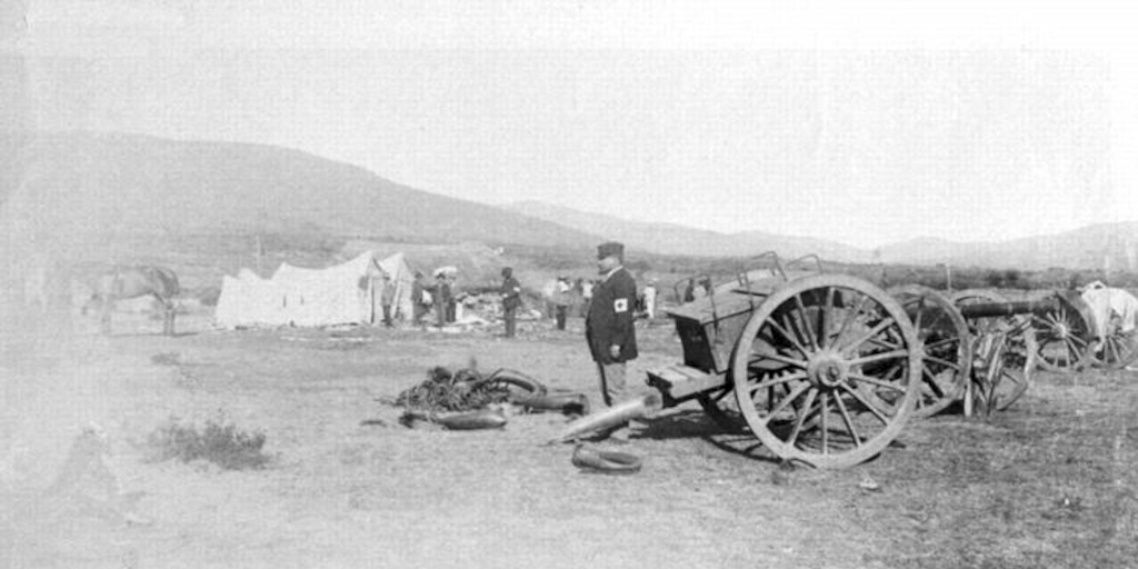 Campamento militar, horas antes de la Batalla de Concón