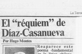 El Réquiem de Díaz-Casanueva