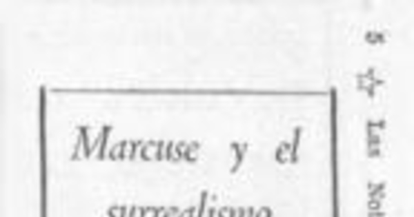 Marcuse y el surrealismo