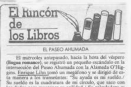 El rincón de los libros : El Paseo Ahumada