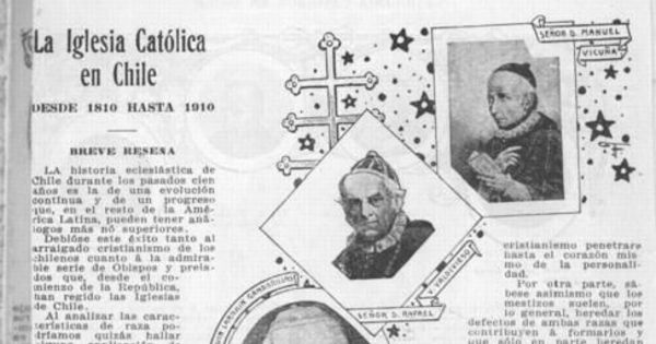 La Iglesia Católica en Chile : desde 1810 hasta 1910