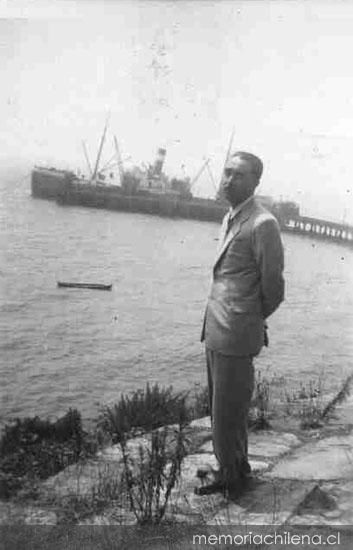 Óscar Castro en Puerto Montt, 1942