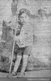 Carlos Mondaca a los 6 años