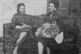 María Virginia Mondaca, hija de Carlos Mondaca, junto a Luisa Kneer