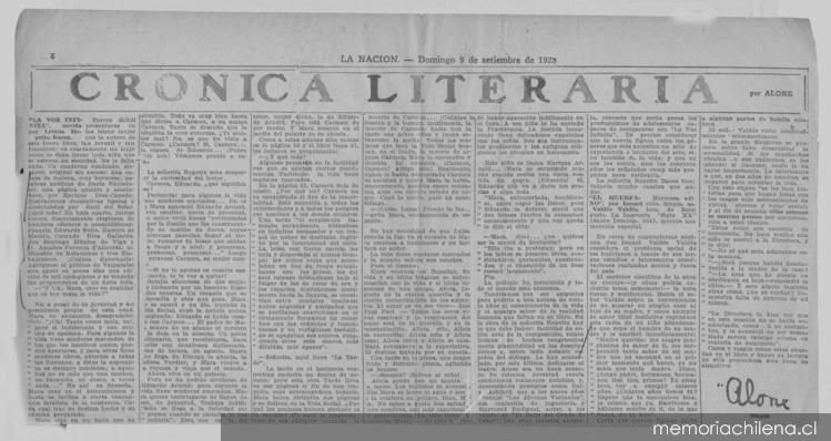 Crónica literaria