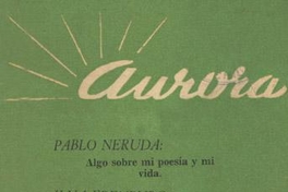 Aurora Nº 1, julio de 1954