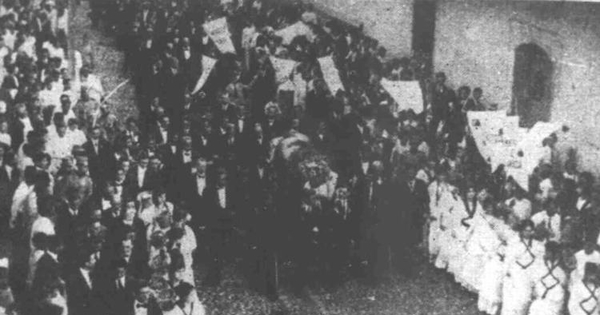 Cortejo fúnebre de Rubén Darío, 1916