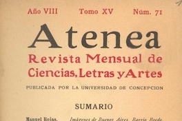 Atenea en el período de Raúl Silva Castro