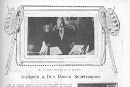 Visitando a Don Ramón Subercaseaux