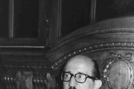 Roque Esteban Scarpa en su época de director de la Biblioteca Nacional, 1968