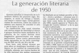 La generación literaria de 1950
