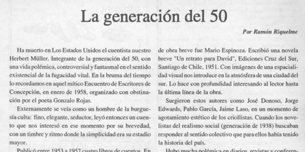 La generación del 50