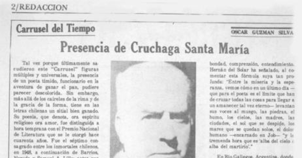Carrusel del tiempo : Presencia de Ángel Cruchaga Santa María