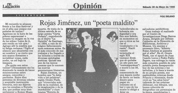 Rojas Jiménez, un "poeta maldito"