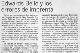 Joaquín Edwards Bello y los errores de imprenta