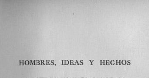 El movimiento literario de 1842