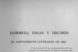 El movimiento literario de 1842