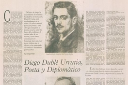 Diego Dublé Urrutia, poeta y diplomático