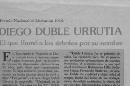 Diego Dublé Urrutia : el que llamó a los árboles por su nombre