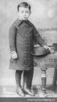 Diego Dublé Urrutia en 1884, a los 7 años de edad