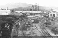 Estación de Limache, hacia 1890