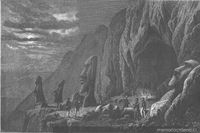 Campamento francés en el cráter del Rano Raraku