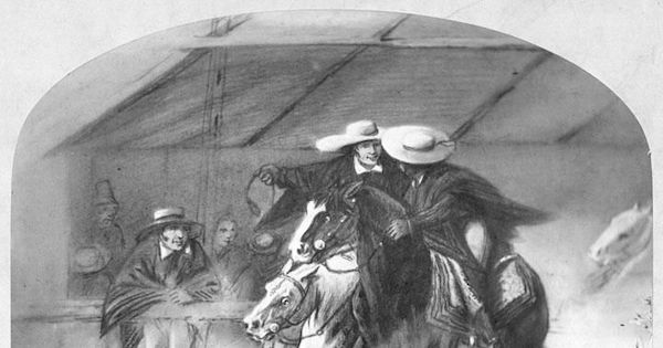 Topeadura a la chilena, siglo XIX