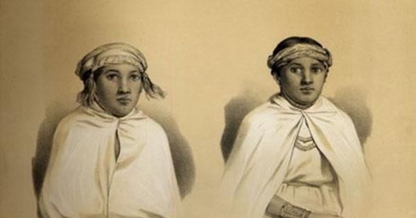 Araucaniennes, femme et filles du cacique Penoleo, 1838