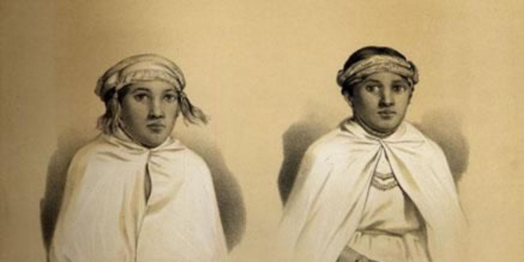 Araucaniennes, femme et filles du cacique Penoleo, 1838