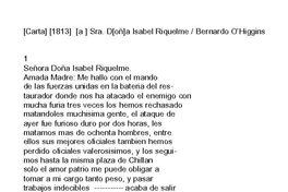 Carta 1813 a Sra. Doña Isabel Riquelme