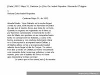 Carta 1813 a Sra. Da. Isabel Riquelme