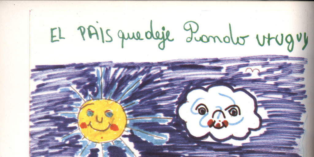 Dibujo de Paulo sobre Uruguay, 10 años, abril de 1989