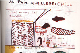 Dibujo de Pablo sobre Chile, 14 años, mayo de 1989