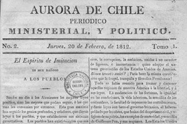 Aurora de Chile, periódico ministerial y político