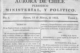 Aurora de Chile, periódico ministerial y político