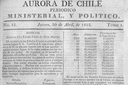 Aurora de Chile, periódico ministerial y político