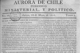 Aurora de Chile, periódico ministerial y político