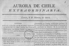 Aurora de Chile, periódico ministerial y político