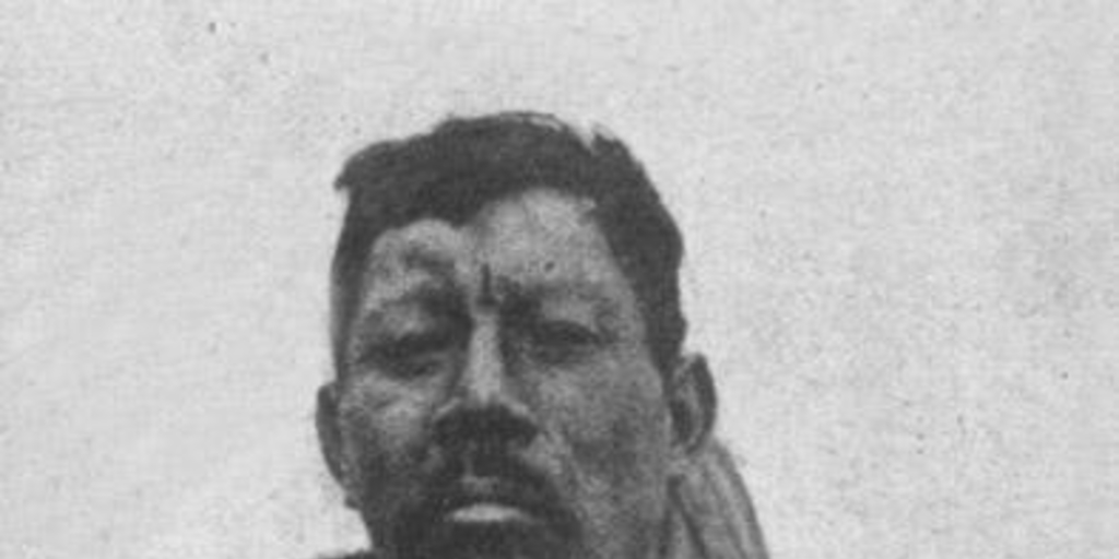 Hombre kawéskar, hacia 1920