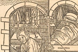 El mundo al revés: el rico en la miseria y el pobre en la abundancia, grabado del siglo XV