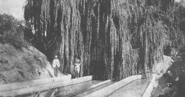 Distribuidores de agua del túnel del canal Mallarauco, 1922