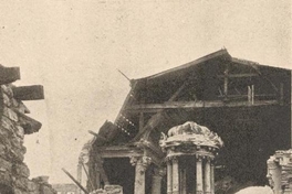 Interior de la Iglesia de la Merced, Valparaíso tras el terremoto de 1906