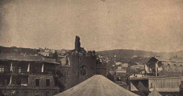 Convento de los Padres Franceses y Campamento, Valparaíso, 1906