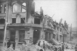 Calle Lincoyán, Concepción, tras el terremoto de 1939