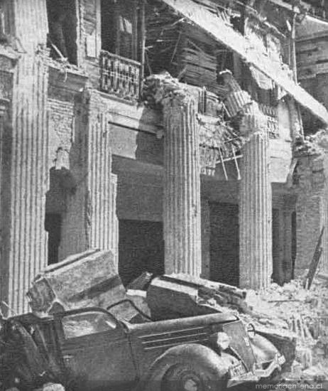 Calle de Concepción en ruinas, 1939