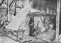 Compañía Chilena de Fósforos, máquina papelera, Talca, 1933