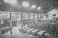 Refinería de azúcar de Viña del Mar. Sección moldes, Viña del Mar, 1902