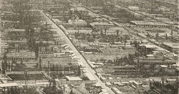Vista parcial de Copiapó, 1872