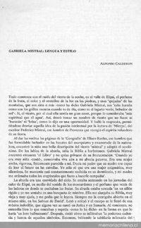 Gabriela Mistral, lengua y estilo