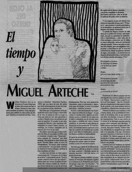 El tiempo y Miguel Arteche